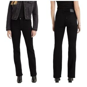 NWOT Levi's 725 High Rise Bootcut Jean in Cast Shadow/Deep Black 29 x 30